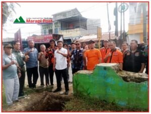 Peletakan Batu Pertama Bangunan Tugu Selamat Datang Batas Simalingkar B