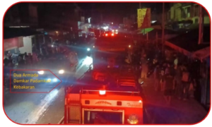 Malang Nian Nasib Pasar Sungai Limau, Pd Pariaman, Jelang Lebaran Terbakar