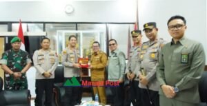 Rombongan Bupati dan Forkopimda Disambut Kapolrestabes Makassar