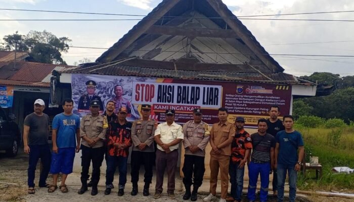 Kapolsek Sumbul, Tokoh dan Ormas Pasang Spanduk, Stop Balap Liar