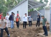 Bupati Agam Tinjau Kemajuan Pembangunan Huntara Palembayan