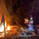 Kegiatam PETI Liar di Nagari Simawang Ditertibkan Pondok Liar Dibakar Polisi