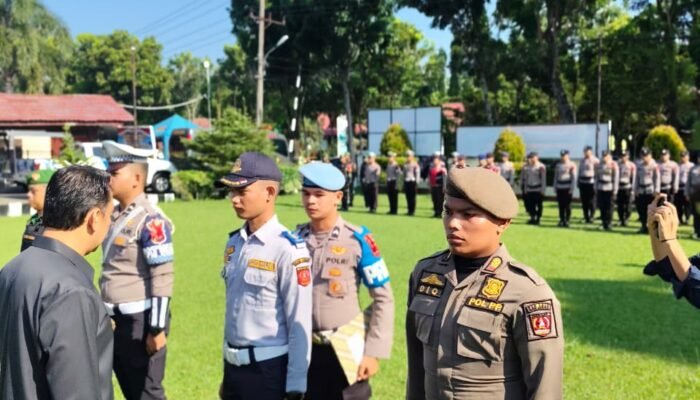 Satpol PP Agam Ikuti Apel Gelar Pasukan Operasi Ketupat Singgalang 2026