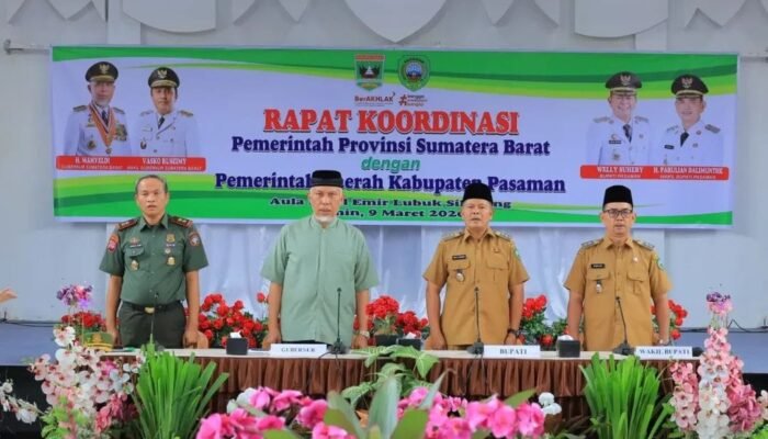 Rakor dengan Gubernur, Bupati Welly Siap Bersinergi dengan Pemprov Sumbar