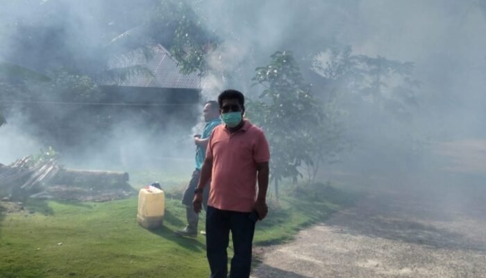 Atas Permintaan Wali Nagari SAB, PT. AMP Fogging Rumaha & Pekarangan Warga