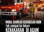 Rumah Warga Terbakar, Armada DAMKAR Kehabisan BBM Dalam Perjalanan, he, he