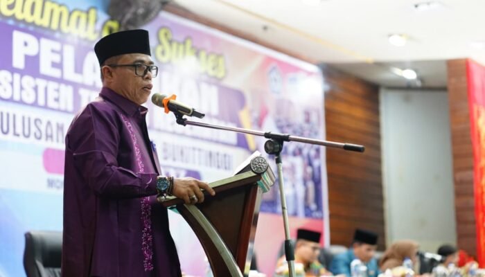 Wakil Ketua DPRD Agam Henrizal, Beri Sambutan Pelantikan ATKSMK Genus Bkt
