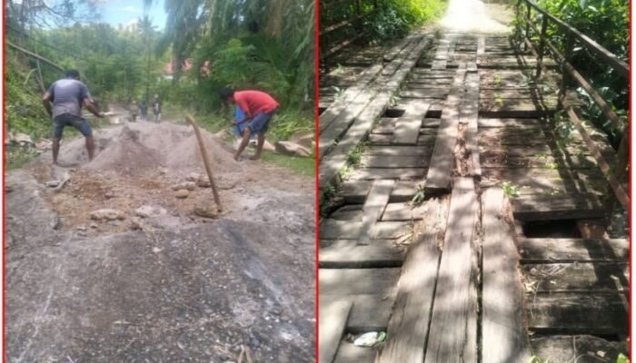 Berbahaya Jalan Kampung Tajorok, Warga Harapkan Jalan & Jembatan Diperbaiki