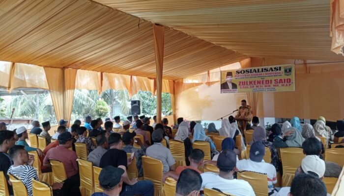 DPRD Sumatera Barat Zulkenedi Said, Sosialisasi Perda No. 4 Tahun 2023