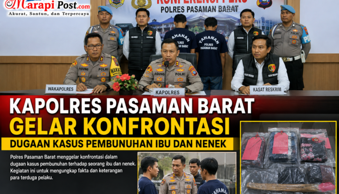 Kapolres Pasbar Gelar Konfrontasi Pers,Dugaan Pembunuhan, Ibu Kandung dan Nenek