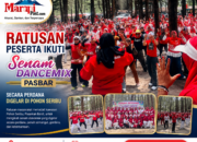 Ratusan Peserta Senam  Perdana Dancemix di Objek Wisata Pohon Seribu Pasbar
