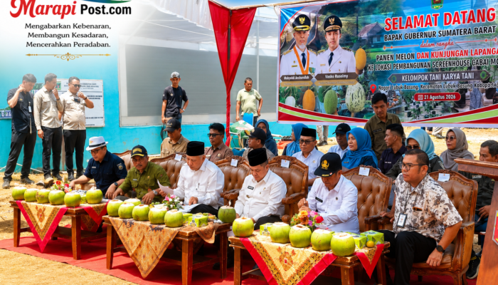 Gubernur Resmikan Kegiatan Screen House Modern, Kelompok Tani Karya Tani