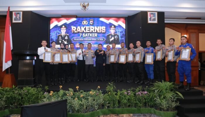 Kapolda NTB Irjen Pol. Kalingga Rendra Raharja Resmikan Rakernas Gabungan