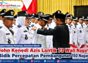 Bupati Pd. Pariaman Lantik 73 Wali Nagari, Bidik Percepatan Pembangunan Nagari