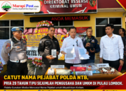 Catut Nama Pejabat Polda NTB, Pria 29 Tahun Tipu Pengusaha & UMKM Lombok