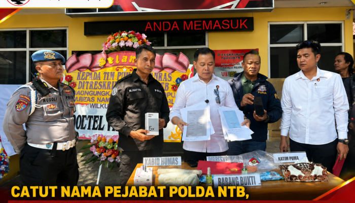Catut Nama Pejabat Polda NTB, Pria 29 Tahun Tipu Pengusaha & UMKM Lombok