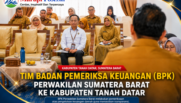 Tim Badan Pemeriksa Keuangan (BPK) Perwakilan Sumatera Barat ke Tanah Datar