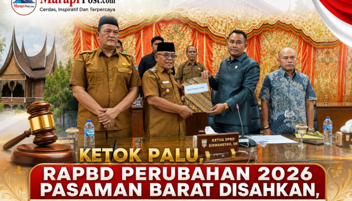 RAPBD Perubahan 2026 Pasaman Barat Disahkan, Anggaran Capai Rp1,41 Triliun