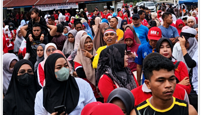 HUT RI ke-81 Pd. Pariaman Semarak, Warga Tumpah ke Kampung Nelayan Merah Putih
