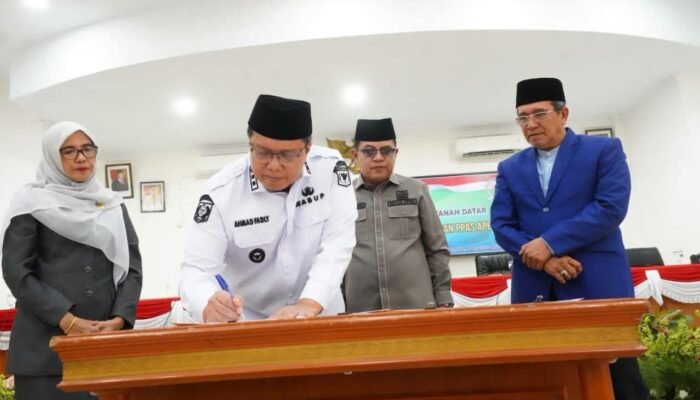 DPRD Tanah Datar Gelar Paripurna Perubahan KUA 2026 dan PPAS Tahun 2027