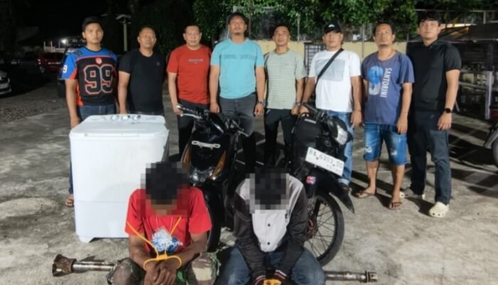 Mencuri Dirumah Kosong, Satreskrim Polres Pasbar Amankan 2 Dugaan Pelaku