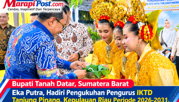 Bupati Tanah Datar Hadiri Pengukuhan Pengurus IKTD Tj. Pinang 2026-2031