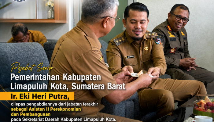 Pemerintah Kab Limapuluh Kota Lepas Ir. Eki Heri Putra, Asisten II, Purna Bakti