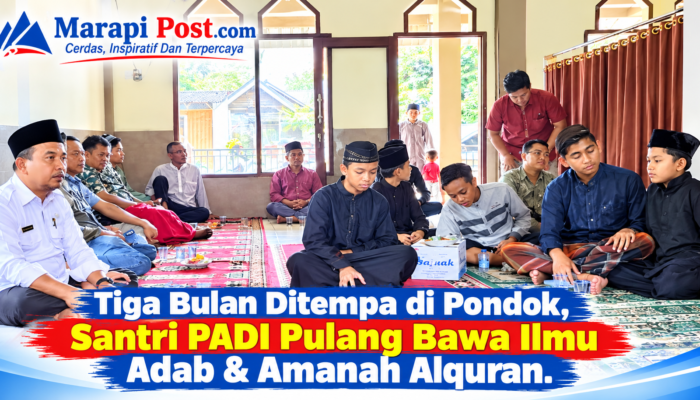 3 Bulan Ditempa di Pondok, Santri PADI Pulang Bawa Ilmu, Adab dan Amanah Alquran
