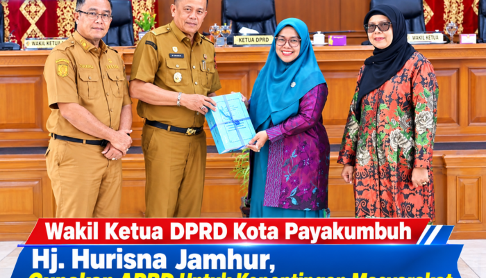 Wakil Ketua DPRD Payakumbuh Hj. Hurisna, APBD Kepentingan Masyarakat