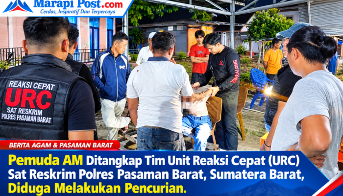 Tim URC Sat Reskrim Polres Pasaman Barat Ringkus Pemuda AM, Diduga Mencuri