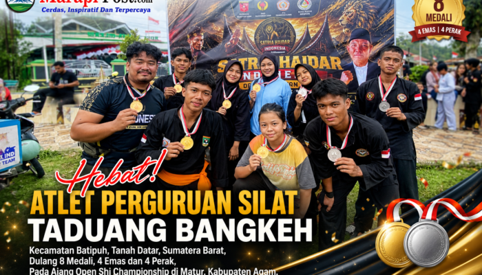 Hebat!, Atlet Perguruan Silat Taduang Bangkeh Raih 8 Medali Emas dan Perak