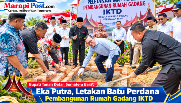 Bupati Tanah Datar, Letakan Batu Perdana Pembangunan Rumah Gadang IKTD