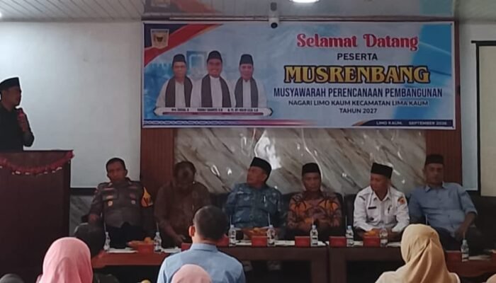 Nagari Limo Kaum Gelar Musrenbang, Butuh Dukungan DPRD Bangun Nagari