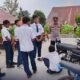 Kapolsek Tanjung Baru Sosialisasikan Larangan Knalpot Brong di SMPN 2 Tj. Baru