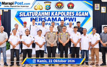 Silaturahmi PWI Agam dengan Kapolres Agam, Perangi Narkoba Program Utama