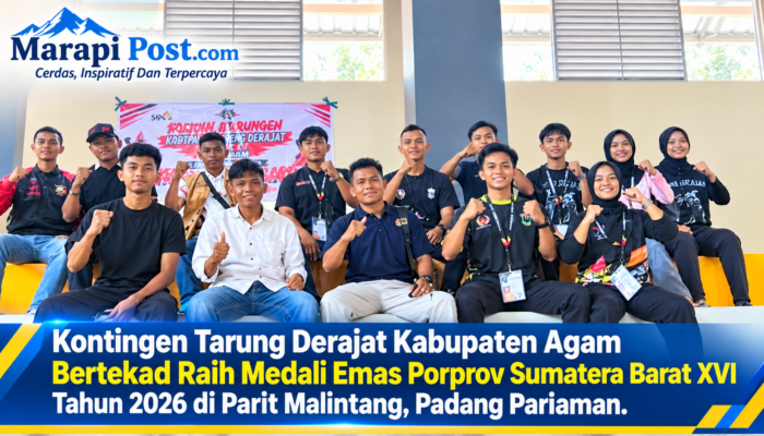 11 Atlet Tarung Derajat Agam Bertarung di Parit Malintang, Tekat Raih Medali Emas